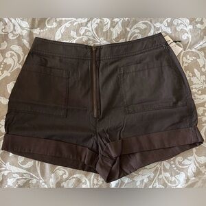 Treasure & Bond High Waist Short Brown Shorts, size: US10, NEW